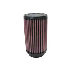 Air Filter Element, Powersports, Round, Cotton Gauze, Oiled, Red, 3.50 in. OD, 2.25 in. ID, 6.00 in Tall, Rubber Cap, Each