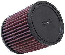 Air Filter Element, Powersports, Round, Cotton Gauze, Oiled, Red, 4.50 in. OD, 2.69 in. ID, 5.00 in Tall, Rubber Cap, Each