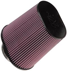 Air Filter Element, Powersports, Oval, Cotton Gauze, Oiled, Red, 9.25 in. Long, 6.25 in. Wide, 10.00 in Tall, Rubber Cap, Each