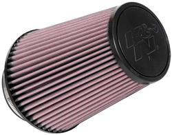 Air Filter Element, Powersports, Conical Flange, Cotton Gauze, Oiled, Red, 6.50 in. OD, 4.00 in. ID, 8.00 in Tall, Rubber Cap, Each