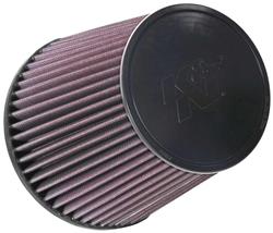 Air Filter Element, Powersports, Conical Flange, Cotton Gauze, Oiled, Red, 6.50 in. OD, 5.00 in. ID, 6.50 in Tall, Rubber Cap, Each