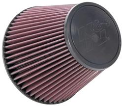 Air Filter Element, Powersports, Conical Flange, Clamp-On, Cotton Gauze, Oiled, Red, 7.50 in. OD, 6.00 in. ID, 6.00 in Tall, Rubber Cap, Each
