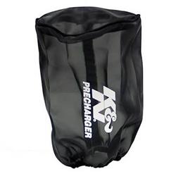 Air Filter Wrap, PreCharger, Conical, Black, Polyester, Elastic Opening, 4.50 in. Long, 3.75 in Wide, 7.00 in. Deep, for RU-1240, Each