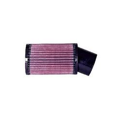 Air Filter Element, Powersports, Round Flange, Angled, 20 Degrees, Clamp-On, Cotton Gauze, Oiled, Red, 3.75 in. OD, 2.44 in. ID, 6.00 in Tall, Each
