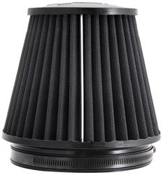 Air Filter Element, Black Series, Conical Flange, Clamp-On, Synthetic Material, Dry, Black, 7.50 in. OD, 6.00 in. ID, 6.00 in. Tall, Rubber Cap, Each