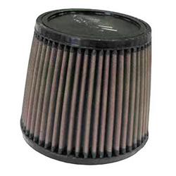 Air Filter Element, Powersports, Round Taper, Clamp-On, Cotton Gauze, Oiled, Red, 5.88 in. OD, 2.75 in. ID, 5.00 in. Tall, Rubber Cap, Each