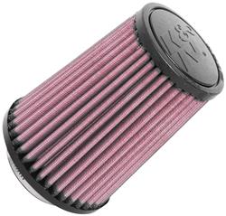 Air Filter Element, Powersports XD, Round Taper, Clamp-On, Cotton Gauze, Oiled, Red, 4.50 in. OD, 2.50 in. ID, 6.00 in. Tall, Rubber Cap, Each