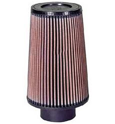 Air Filter Element, Powersports, Round Taper, Clamp-On, Cotton Gauze, Oiled, Red, 5.50 in. OD, 3.25 in. ID, 8.00 in. Tall, Rubber Cap, Each