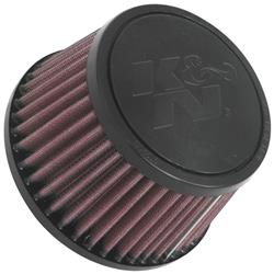 Air Filter Element, Powersports, Conical Taper, Clamp-On, Cotton Gauze, Oiled, Red, 5.50 in. OD, 3.94 in. ID, 3.25 in. Tall, Rubber Cap, Each
