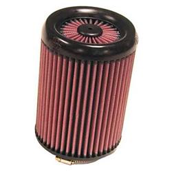 Air Filter Element, X-Stream, Round, Clamp-On, Cotton Gauze, Oiled, Red, 5.00 in. OD, 3.00 in. ID, 7.00 in. Tall, Filtered Cap, Each