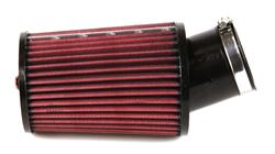 Air Filter Element, X-Stream, Round Taper, Clamp-On, Cotton Gauze, Oiled, Red, 4.50 in. OD, 2.44 in. ID, 6.13 in. Tall, Filtered Cap, Each