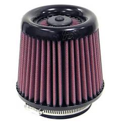 Air Filter Element, X-Stream, Round Tapered, Clamp-On, Cotton Gauze, Oiled, Red, 4.88 in. OD, 3.31 in. ID, 4.88 in. Tall, Filtered Cap, Each