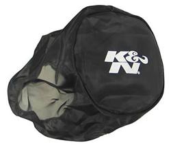 Air Filter Wrap, DryCharger, Conical, Black, Silicone Treated, Polyester, Elastic Opening, 6.00 in. Diameter, 6.50 in Deep, for RX-4730, Each