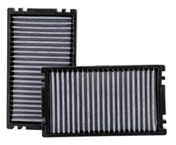 Cabin Air Filter, Washable, Synthetic Material, 9.38 in. Long, 5.44 in. Wide, 0.88 in. Tall, Cadilllac, Chevy, GMC, Pair