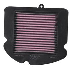 Air Filter Element, High-Flow, Cotton Gauze, Oiled, Red, Panel, 8.0 in. Long, 7.0 in. Wide, 0.94 in. Tall, Yamaha, YXZ1000, 998cc, Each