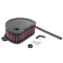 Air Filter Element, High-Flow, Cotton Gauze, Oiled, Unique, 6.3 in. Long, 4.50 in. Wide, 2.6 in. Tall, Yamaha, XV1700, Road Star, Each