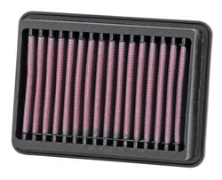 Air Filter Element, High-Flow, Cotton Gauze, Oiled, Panel, 5.88 in. Long, 4.38 in. Wide, 1.25 in. Tall, Yamaha, XC19, XV1900, 1900cc, Each