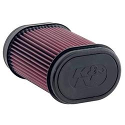 Air Filter Element, Powersports, Cotton Gauze, Oiled, Oval, 6.13 in. Long, 4.25 in. Wide, 8.75 in. Tall, Yamaha, Rhino, 686cc, Each