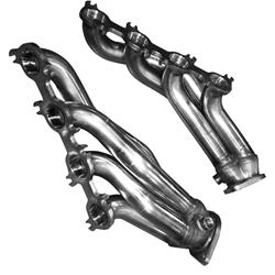 Headers, Street Super, Shorty, Stainless Steel, Natural, 3.0 in. Collector, Ford, 5.0L Modular, Pair