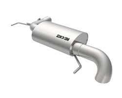 Exhaust System, Adventure Series, Axle-back, Single, Stainless Steel, Natural, Driver Side Exit, Ford, Kit