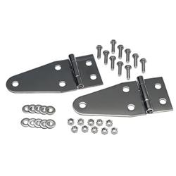 Hood Hinge, Stainless Steel, Jeep, Pair