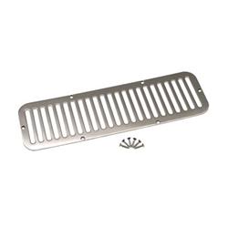 Hood Vent, Screw-on, Stainless Steel, Polished, 15 in. x 4.5 in., Jeep, Each