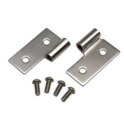 Door Hinges, Lower, Stainless Steel, Pair