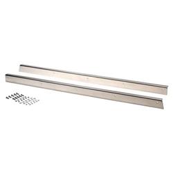 Rocker Panel Covers, Rocker Guards, Stainless Steel, Polished, 41.625 in. Length, Jeep, Pair