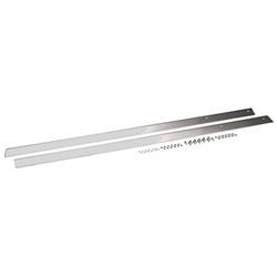 Rocker Panel Covers, Rocker Guards, Stainless Steel, Polished, 51.500 in. Length, Jeep, Pair