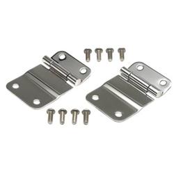 Tailgate Hinges, Stainless Steel, Polished, Jeep, Pair