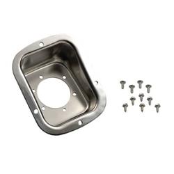 Fuel Filler Accent, Stainless Steel, Polished, Jeep, Each