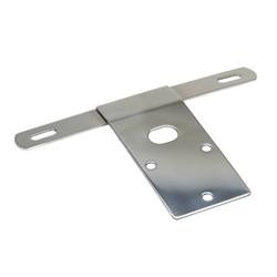 License Plate Bracket, Stainless Steel, Polished, Jeep, CJ, Each