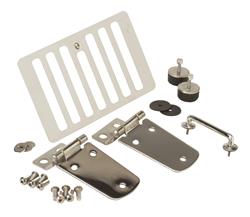 Hood Hinges, Dress-Up, Hood Vent, Stainless Steel, Polished, Jeep, Kit