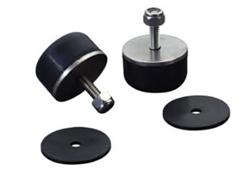 Hood Bump Stops, Rubber, Black, Jeep, Kit