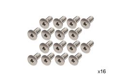 Windshield Hinge Screws, Stainless Steel, Natural, Jeep, CJ, YJ, Set of 16