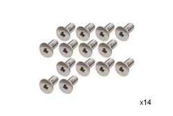 Windshield Hinge Screw, Stainless Steel, Natural, Jeep, TJ, Each