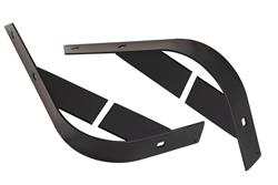 Corner Guards, Rear, Stainless Steel, Black Powdercoated, Jeep, Pair