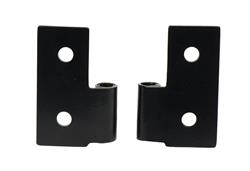 Door Hinges, Lower, Stainless Steel, Black Powdercoated, Jeep, Pair