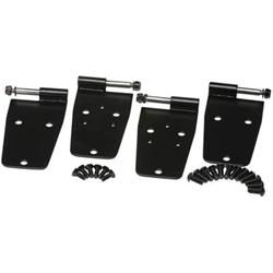 Door Hinges, Hardtop, Stainless Steel, Black Powdercoated, Jeep, Set of 4