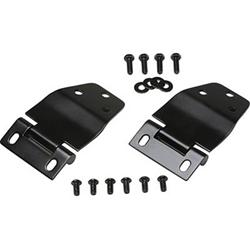 Lift Gate Hinges, Stainless Steel, Black Powdercoated, Jeep, Kit