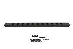 Bumper, Front, Stainless Steel, Black Powdercoated, with Holes, 54 in. wide, Jeep, CJ, Each