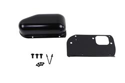 Windshield Wiper Motor Cover, Stainless Steel, Black, Jeep, Each