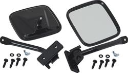 BLK PWD COAT SS DETACH MIRROR