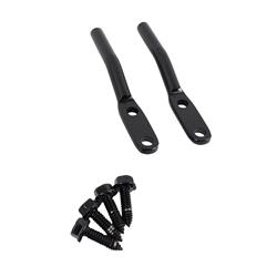 Door Strap Handles, Interior, Stainless Steel, Black Powdercoated, Jeep, Pair