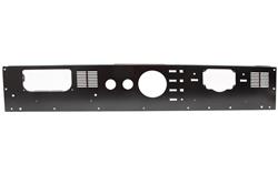 Dash Panel, Stainless Steel, Black Powdercoated, Jeep, without Radio Opening, Each