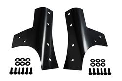 Windshield Supports, Stainless Steel, Black Powdercoated, Jeep, Pair