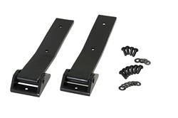 Tailgate Hinges, Stainless Steel, Black Powdercoated, Jeep, Pair