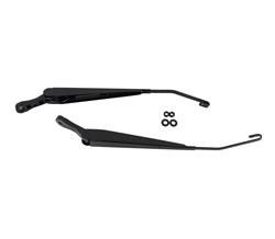 Windshield Wiper Arms, Stainless Steel, Black, Jeep, Pair