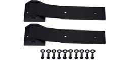 Tailgate Hinges, Stainless Steel, Black Textured Powdercoated, Jeep, Pair