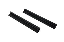 Black Textured Stainless Steel Entry Guards (pair) Fits 2007-16 JK (2 Door)